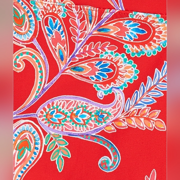 Sunsets 34DDD Paisley Swim Halter Top - Picture 4 of 4